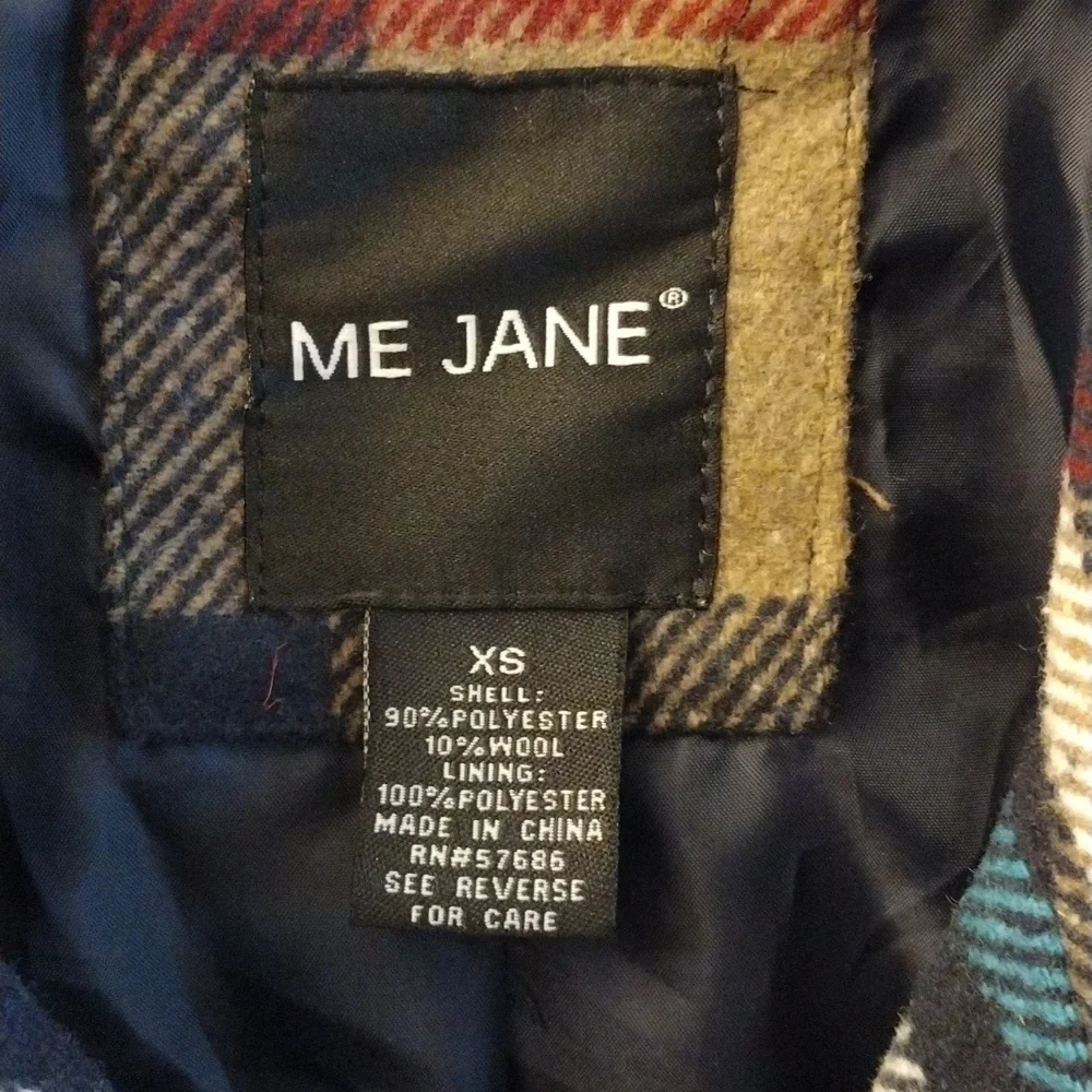 Me Jane Women's Plaid Peacoat Multi Color, Size XS - Picture 3 of 15